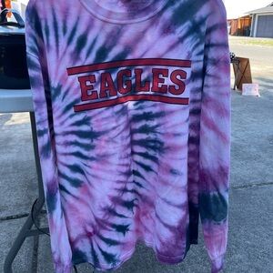 Eastern EWU Eagles Tie-Dyed Long Sleeve Shirt